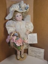 Jan Hagara 18” Porcelain Doll “Mattie” 1988 Collectors Club RARE W/Stand/Box  picture