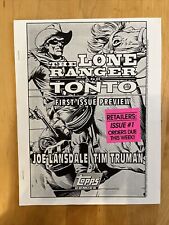 THE LONE RANGER AND TONTO - VF/NM FIRST ISSUE B&W PREVIEW (TOPPS COMICS 1994)  picture