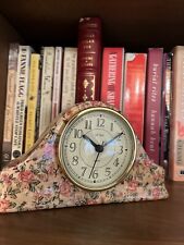 Floral Linden ceramic clock picture