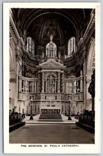 The Reredos St. Paul's Cathedral London England RPPC Real Photo Postcard VTG picture
