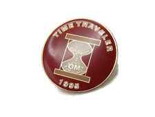 OM 1995 Time Traveler Pin Red & Gold Tone picture