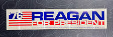 VTG 1976 Reagan For President American Flag Republican Bumper Sticker picture