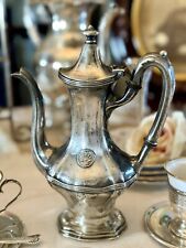 Vintage Hotel Coffee Pot 10oz Silver Soldered Smith Silver Co Bridgeport Conn. picture