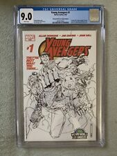 Young Avengers #1 LA Wizard World Sketch Variant CGC 9.0 MCU graded comic book picture