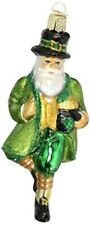 Old World Christmas 40201 Glass Blown Irish Santa Ornament picture