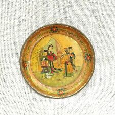 1920s Vintage Antique Lithograph Chinese Tin Plate Decorative Collectible T1118 picture