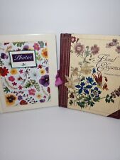 Two Vintage Floral Photo Album Victorian Style Photograph Books Both From 1997 picture