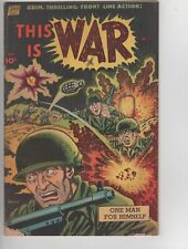 This is War #7 VG- Ross Andru Standard Comics Korean War Store Mark 1952  picture