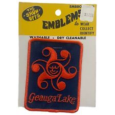 New VTG Geauga Lake Ohio Amusement Park Sun Embroidered Patch Emblem Show Offs picture