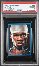 2003 Mediumpres Super Stars #92 50 CENT PSA 8 Rookie RC Pop 2 highest picture