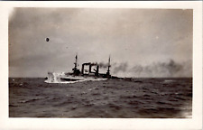 RPPC USS Missouri BB-11 Battleship at Sea circa 1904-1918 - Photo Postcard picture