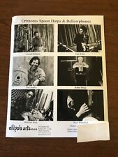 Orbitones Spoon Harps & Bellowphones Rare 8x10 Press Photo - Tom Waits, Rob Moog picture