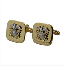 Pair Genuine U.S. NAVY CUFF LINKS: OFFICER - GOLD picture