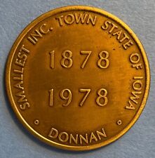 Donnan, Iowa Centennial Commemorative Token Coin--