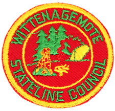 MINT Vintage Wittenagemote State Line Council Patch Boy Scouts BSA Wisconsin picture