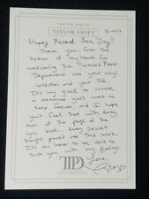 Taylor Swift RSD 2024 Letter New Record Store Day Tortured Poets Department Card picture