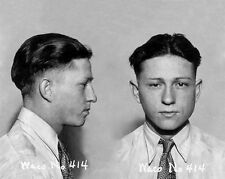 1930 CLYDE BARROW Mugshot Glossy 8x10 Photo Criminal Poster Bonnie Parker  picture