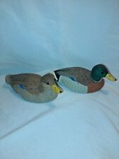 Vintage Mallard Drake And Mallard Hen Both Signed 1984 Hand Painted picture