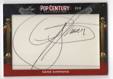 Gene Simmons 2018 Leaf Pop Century Cut Signature Autograph Card Auto KISS picture