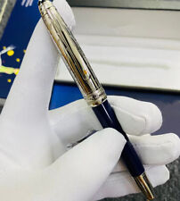 Luxury Meisterstuck Little Prince&Fox Blue-Silver Rollerball Pen With 0.7mm Ink picture
