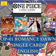One Piece Card Game OP-01 Romance Dawn Booster Box OP01 SINGLE CARDS English PSA picture