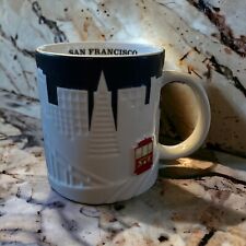 Starbucks 2012 San Francisco City 3D Relief Coffee Mug Skyline Cable Car 18 oz picture