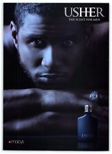 2007 Usher Fragrance Scent Strip Print Ad, The Scent For Men Close Up Face Ring picture