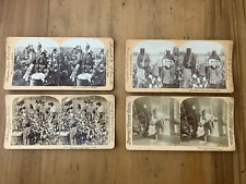 Antique Stereoview Cards - 4 Southern Plantation Cards - 1895-1901 picture
