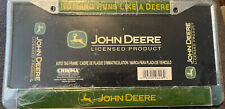 Vintage John Deere License Plate Holder Nothing Runs Like a Deere Metal picture