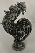 Vintage Metal Rooster Chicken Sculpture Folk Art Cast Aluminum Rustic Farm picture