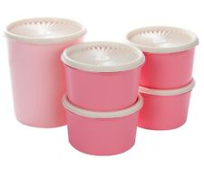 Tupperware 10-piece Heritage Canister Set - Vintage Pink-NEW picture