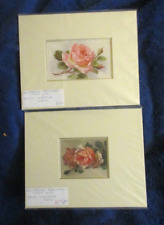 Edwardian Matted Postcard Lot by Artist Christina Klein 1905 picture