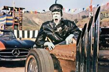 THE MUNSTERS FRED GWYNNE 24x36 inch Poster DRAG RACING CAR picture
