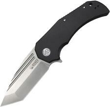Kubey Bravo One Linerlock Black G10 Folding AUS-10 Tanto Pocket Knife 318A picture