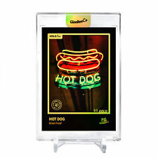HOT DOG Card 2023 GleeBeeCo Holo Fun Neon Sign #HTNN [INCREDIBLE] *GOLD* 1/1 picture