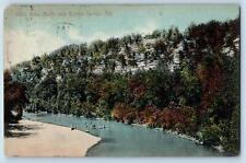 1916 White River Bluffs Bathing Boating Tourist Eureka Springs Arkansas Postcard picture