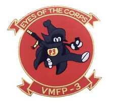 VMFP-3 Eyes of the Corps Patch- Plastic Backing picture