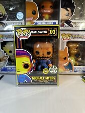Custom Funko Pop Halloween Bloody GITD Michael Myers #3 Pumpkin Head Blacklight picture