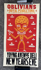 VINTAGE Punk Rock Poster OUTERSPACE Alien NEW ORLEANS Royal Pendletons OBLIVIANS picture