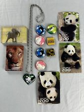 VTG 90s San Diego Zoo Giant Panda Souvenir Magnet Lot Of 12 + Necklace picture