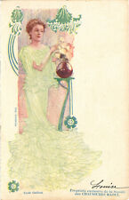 PC ARTIST SIGNED, YVETTE GUILBERT, GLAMOUR LADY, Vintage Postcard (b50782) picture