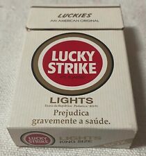 Vintage Lucky Strike Lights Filter Cigarette Cigarettes Cigarette Paper Box picture