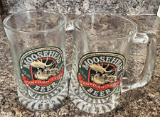 MOOSEHEAD BEER 2 Canadian Lager 12 oz Mugs Canadas Oldest Independent Brewery picture