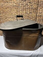 LARGE VINTAGE COPPER BOILER POT WITH LID All Original - Matching Handles picture