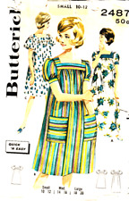 Butterick Sewing Pattern 2487 Misses MuuMuu or Housecoat, Sz 10-12; FF picture