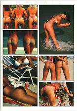 Postcard Hawaii Beach Bums butt 80's 90's girl's ocean beach bicycle  picture