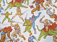 70 x 48” Mattel 1983 He-Man Masters of the Universe Vintage Retro Fabric picture