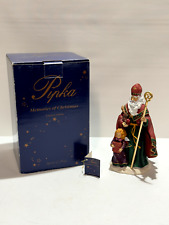Pipka Memories of Christmas St. Nicholas with Little Girl Angel #13912 Box Vtg picture