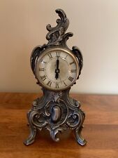 Vintage Lanshire French Style Ornate Mantle Shelf Electric Clock - Works picture