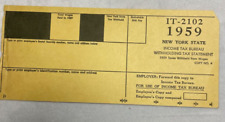 Vintage Income Tax  Tax Statement 1959 Withholding picture
